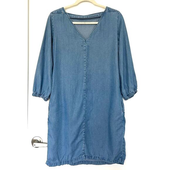 Gap Chambray Denim Dress Sz Small - Picture 5 of 5